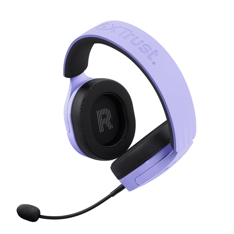 Trust GXT 491P FAYZO Kopfhörer Verkabelt & Kabellos Kopfband Gaming USB Typ-A Bluetooth Schwarz, Violett