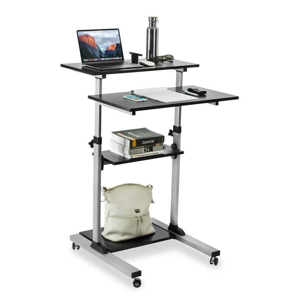 Techly ICA-TB TPM-3 Stehschreibtisch Schwarz, Silber