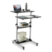 Techly ICA-TB TPM-3 Stehschreibtisch Schwarz, Silber
