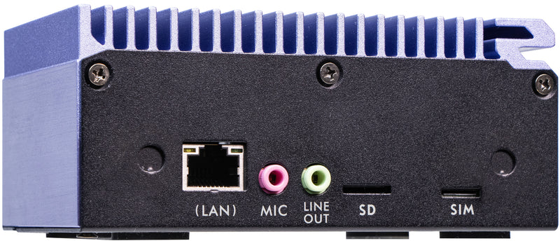 Shuttle Edge PC SPCEL12 , Intel Celeron J6412 , 2x HDMI, 1x DP, 2x 2.5G LAN, 1x DDR4, 1x Micro SD card reader, 1x Nano SIM slot, 3x USB, 2x M.2 (SATA), 12-20V , 24/7 Dauerbetrieb, lüfterlos, inkl. VESA Befestigung