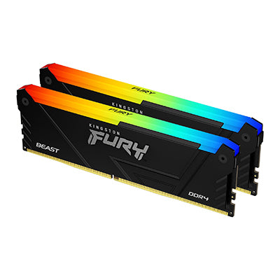 Kingston Technology FURY Beast 16GB 2666MT/s DDR4 CL16 DIMM (2er-Kit) RGB