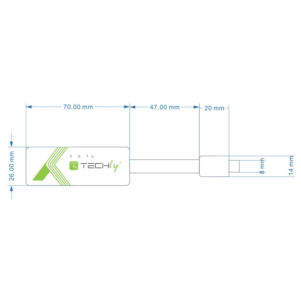 Techly IADAP USB31-ETGIGA3 Netzwerkkarte Ethernet 5000 Mbit/s