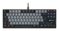 CHERRY KC 500 MX LP TKL Tastatur Heimbüro USB QWERTZ Deutsch Schwarz, Grau