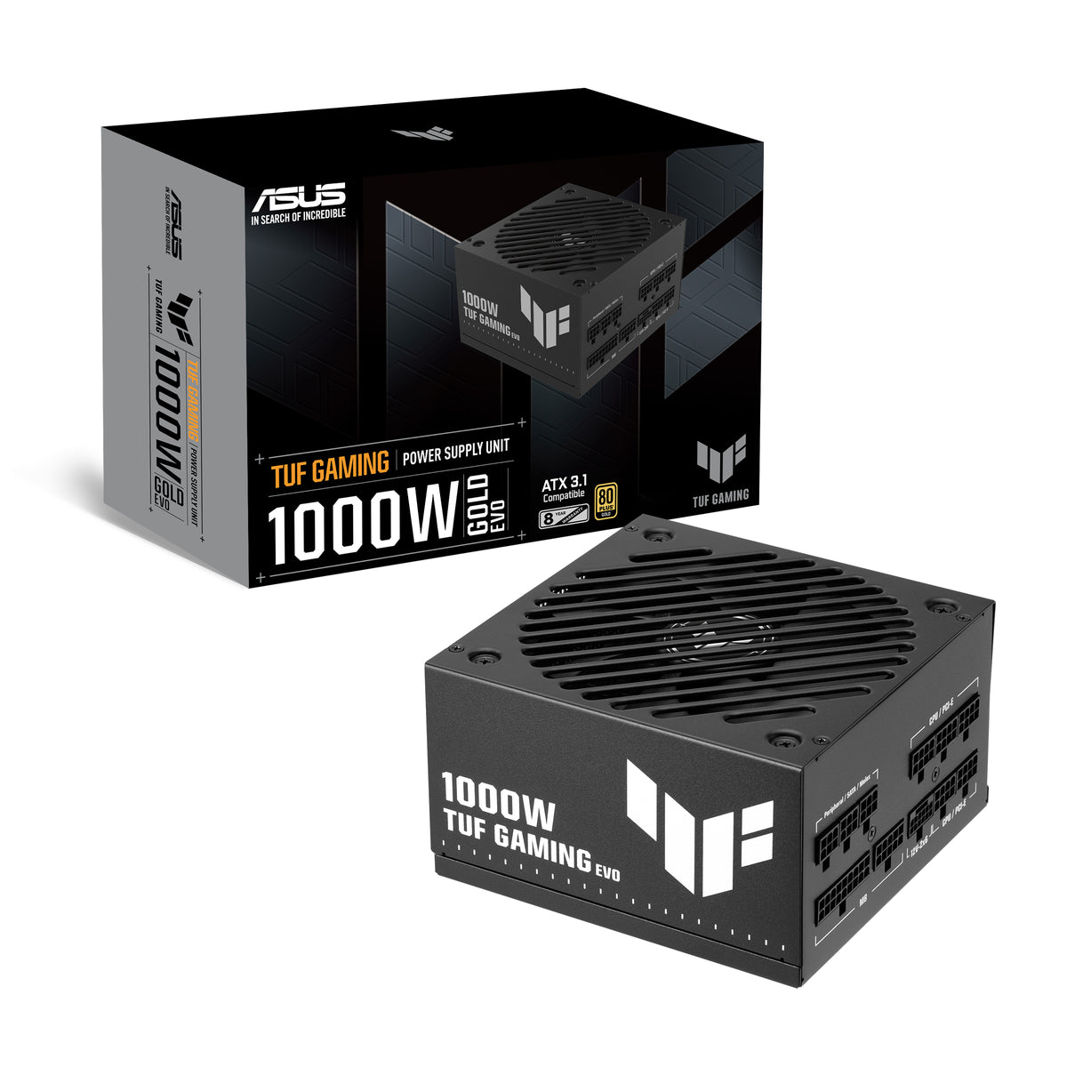 ASUS TUF Gaming 1000W Gold EVO Netzteil 20+4 pin ATX ATX Schwarz