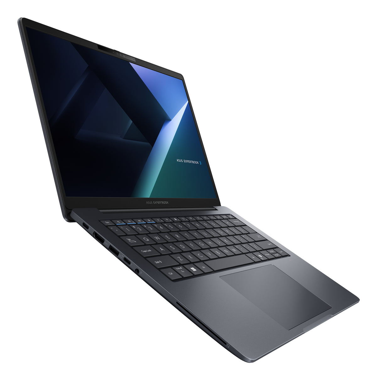 ASUS ExpertBook B5 B5405CCA-NZ0193X Intel Core Ultra 7 255H Laptop 35,6 cm (14") WQXGA 32 GB DDR5-SDRAM 1 TB SSD Wi-Fi 7 (802.11be) Windows 11 Pro Schwarz, Grau