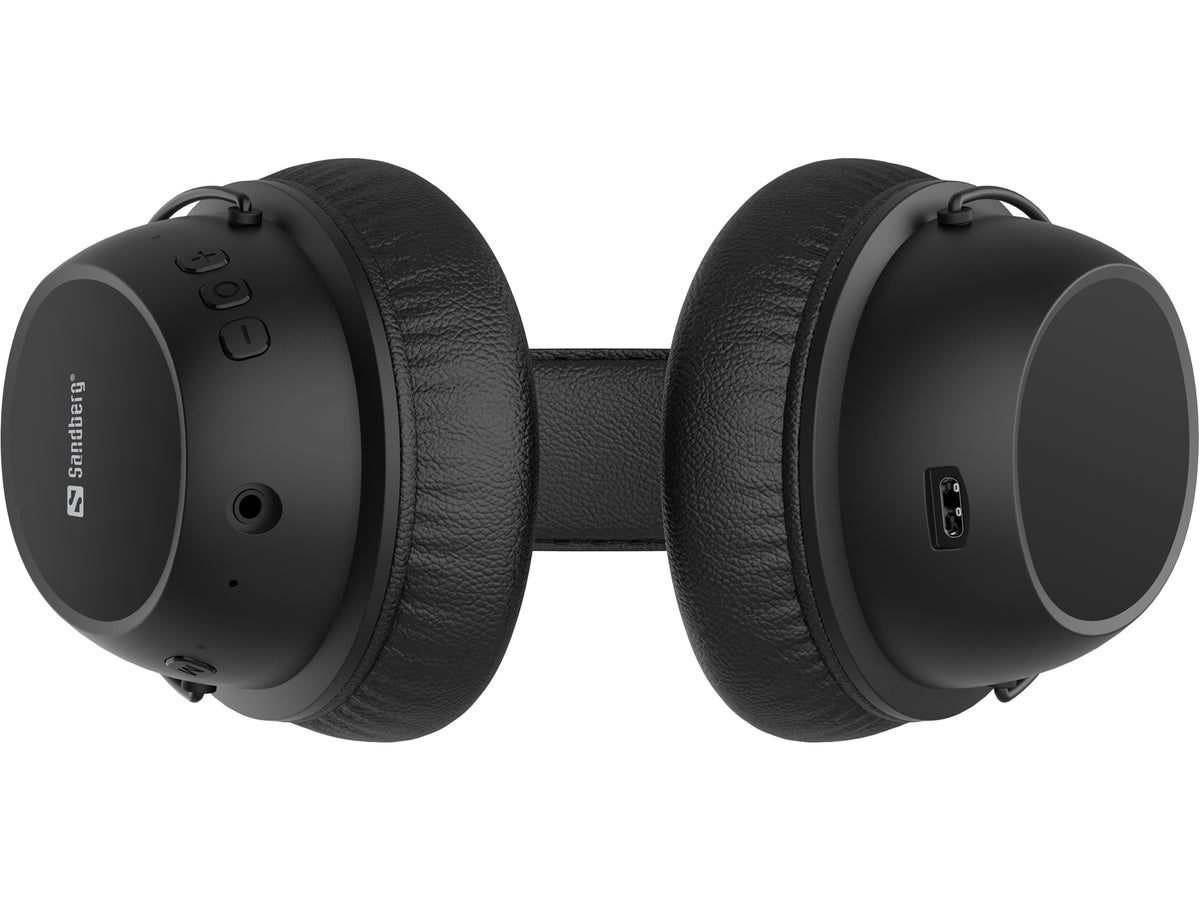 Sandberg 126-36 Kopfhörer & Headset Kabellos Kopfband Gaming USB Typ-C Bluetooth Schwarz