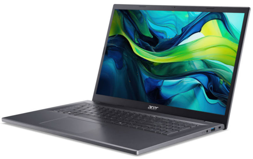 Acer Aspire A17-51M-57LX Intel Core 5 120U Laptop 43,9 cm (17.3") Full HD 16 GB LPDDR5-SDRAM 512 GB SSD Wi-Fi 6E (802.11ax) Windows 11 Home Grau QWERTZ Deutsch