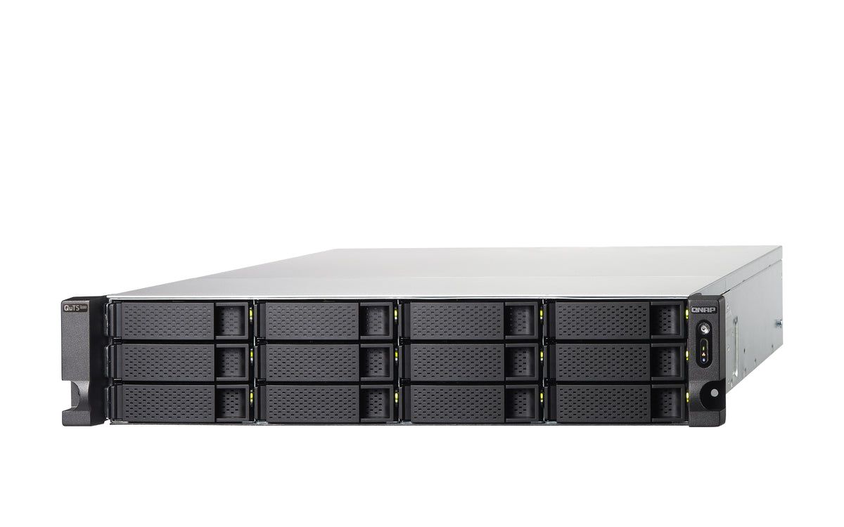 QNAP TS-H1886XU-RP-R2 NAS Rack (3U) Intel® Xeon® D D-1622 32 GB DDR4 0 TB QuTS hero Schwarz, Grau
