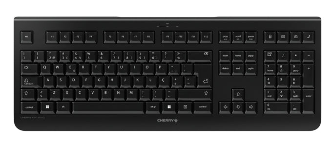 CHERRY KW 3000 Tastatur Universal RF Wireless QWERTY Portuguesisch Schwarz