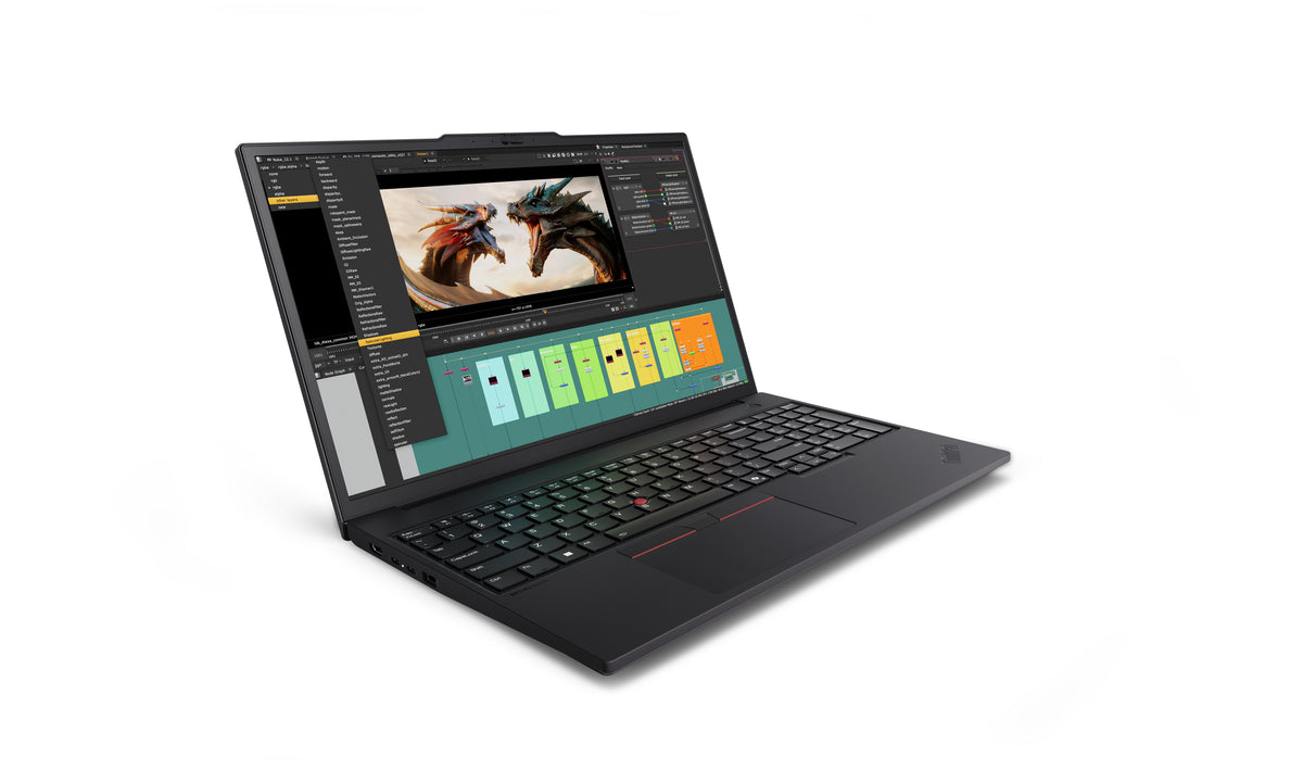 Lenovo ThinkPad P16v Gen 3 (Intel) Intel Core Ultra 7 255H Mobiler Arbeitsplatz 40,6 cm (16") WUXGA 32 GB DDR5-SDRAM 512 GB SSD NVIDIA RTX PRO 2000 Blackwell Wi-Fi 7 (802.11be) Windows 11 Pro Deutsch Schwarz