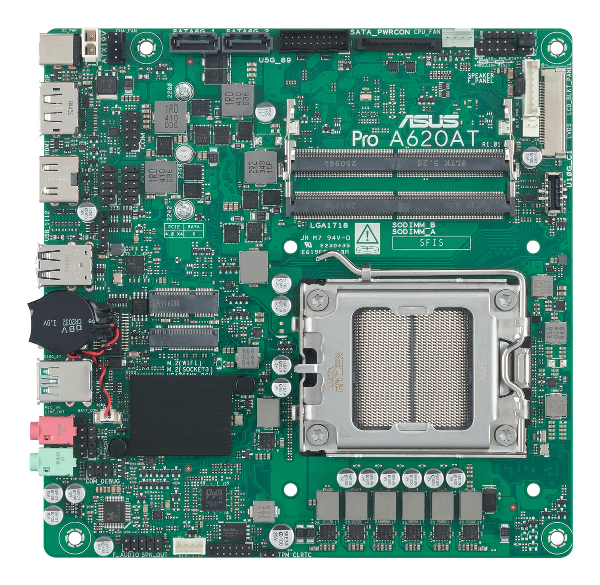 ASUS Pro A620AT-CSM AMD A620A Sockel AM5 Thin Mini ITX