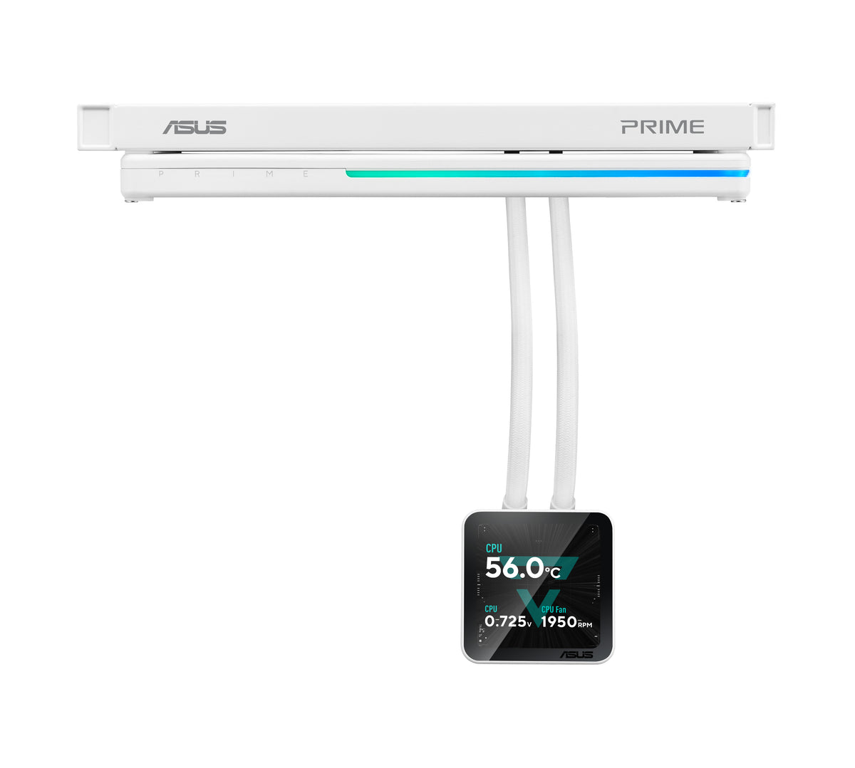 ASUS PRIME SLC II 360 ARGB LCD WHT Prozessor All-in-One-Flüssigkeitskühler 12 cm Weiß 1 Stück(e)