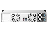 QNAP TS-1273AU-RP-8G NAS & Speicherserver Rack (2U) Ryzen Embedded V1500B 8 GB DDR4 0 TB QNAP QTS Aluminium, Schwarz