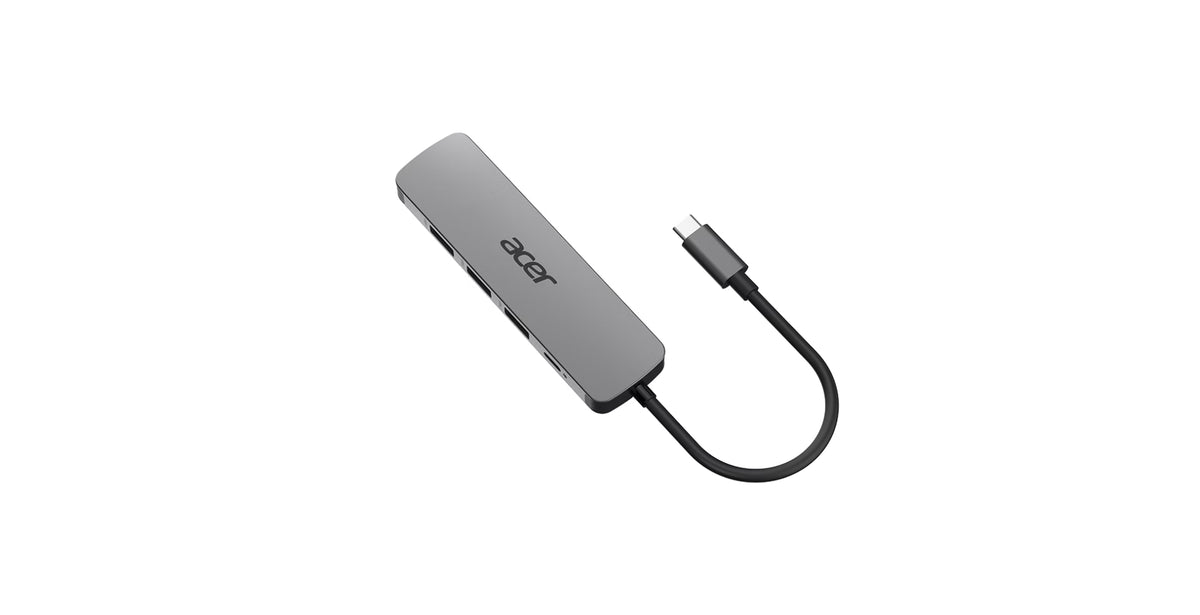 Acer 5in1 Type C Dongle Kabelgebunden USB 3.2 Gen 1 (3.1 Gen 1) Type-C Silber