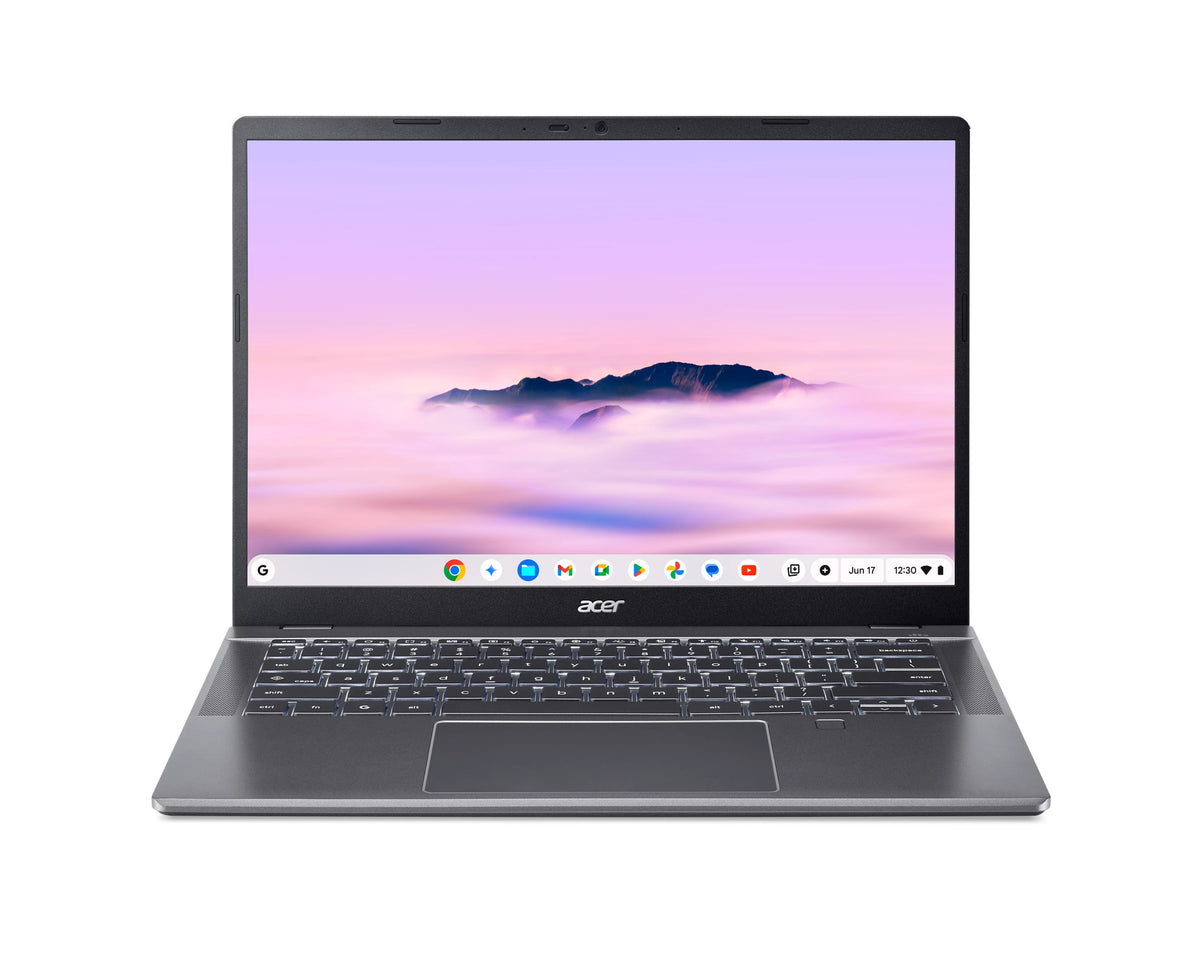Acer Chromebook Plus 514 CBE594-2-TCO-30CD Intel Core 3 100U 35,6 cm (14") WUXGA 16 GB LPDDR5x-SDRAM 256 GB SSD Wi-Fi 7 (802.11be) ChromeOS Grau