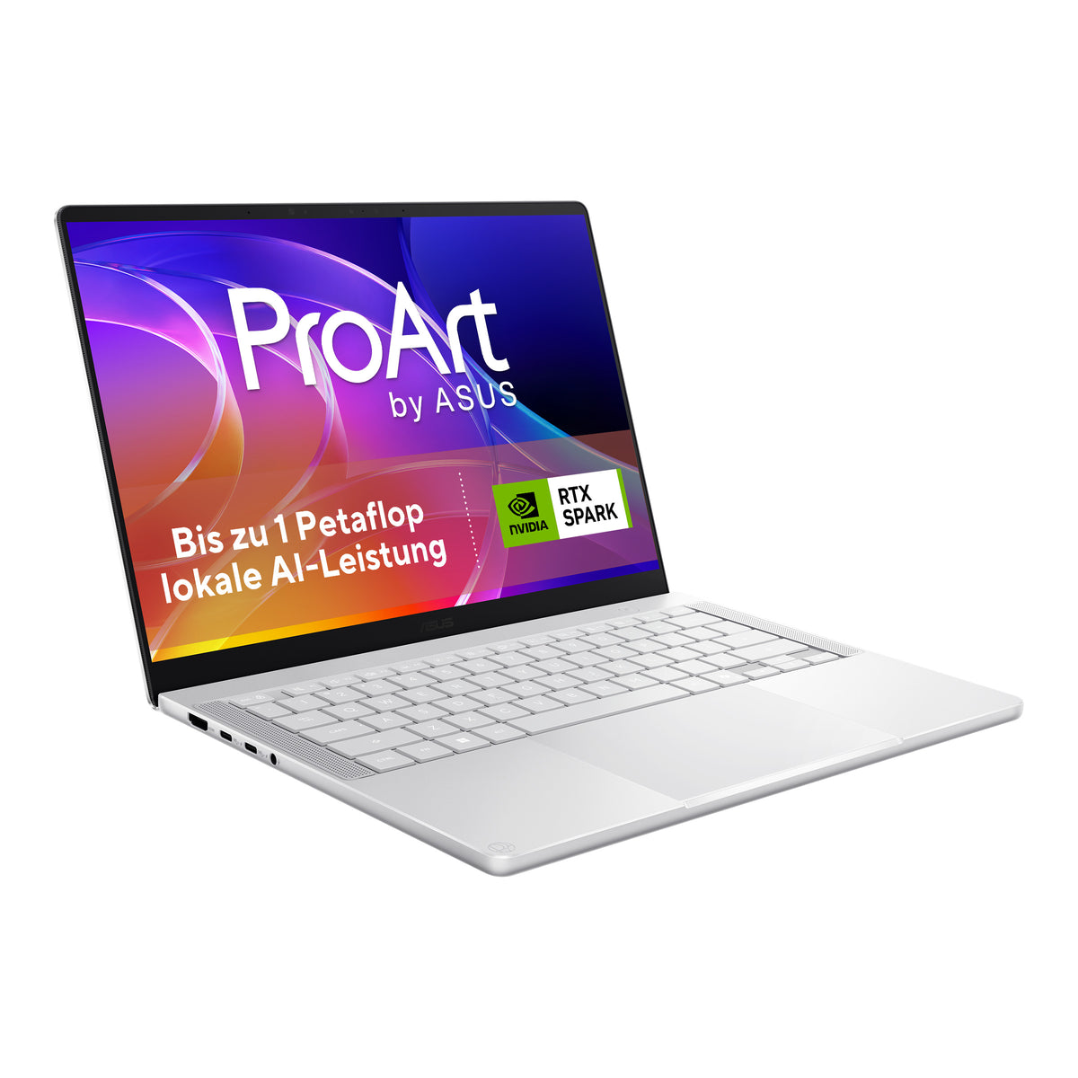 ASUS ProArt H7407BA-SM045W NVIDIA RTX Spark N1X Laptop 35,6 cm (14") Touchscreen 3K 32 GB LPDDR5x-SDRAM 1 TB SSD Wi-Fi 7 (802.11be) Windows 11 Home Weiß QWERTZ Deutsch