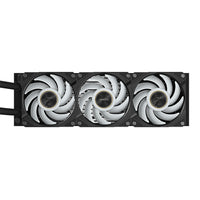 GIGABYTE AORUS WATERFORCE X II 360 AIO Flüssigkeits-CPU-Kühler - 3x120mm ARGB-Lüfter, Vollfarb-LCD, DAISY-CHAIN, kompatibel mit Intel LGA 1851 und AMD AM5