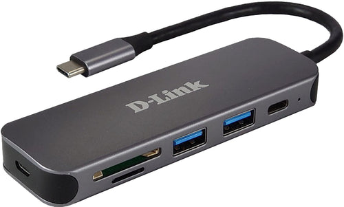 D-Link DUB-2325 laptop-dockingstation & portreplikator USB Typ-C Grau