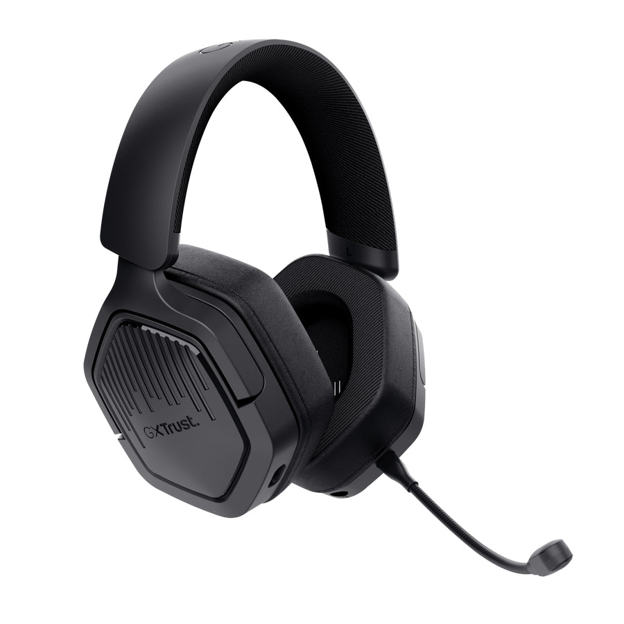 Trust GXT 493PS Carus Kopfhörer Verkabelt & Kabellos Kopfband Gaming Bluetooth Schwarz