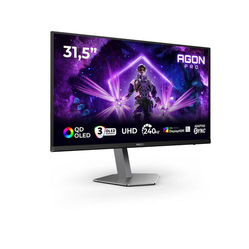 AOC AGON PRO AG326UZD2 Computerbildschirm 80 cm (31.5") 3840 x 2160 Pixel 4K Ultra HD OLED Schwarz