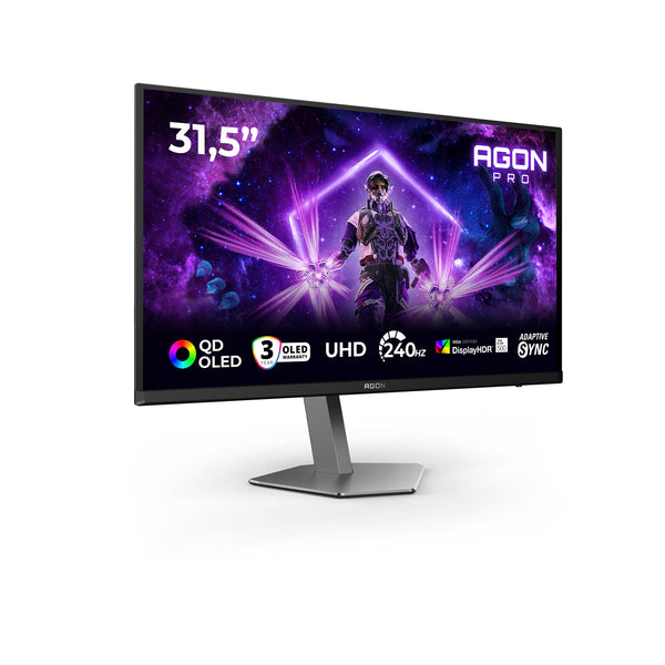 AOC AGON PRO AG326UZD2 Computerbildschirm 80 cm (31.5") 3840 x 2160 Pixel 4K Ultra HD OLED Schwarz