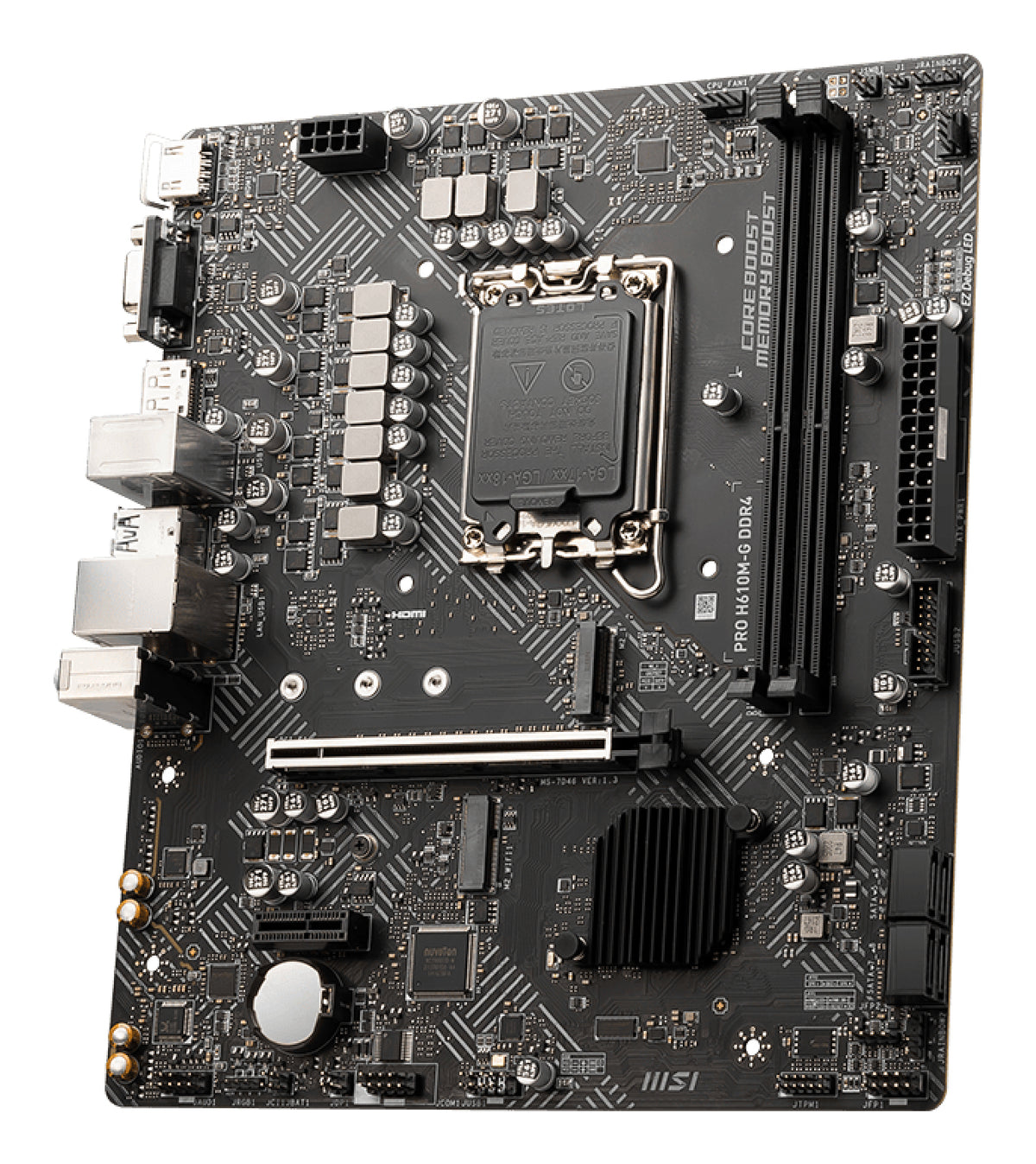 MSI PRO H610M-G DDR4 Motherboard Intel H610 LGA 1700 micro ATX