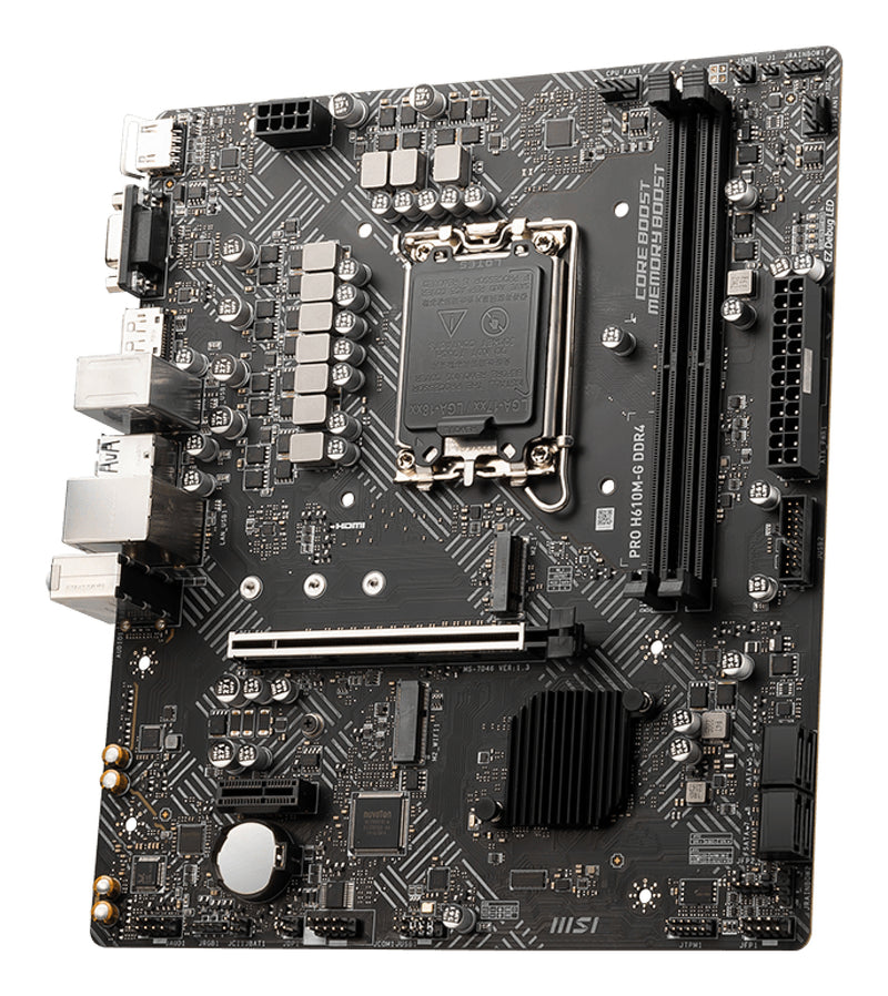 MSI PRO H610M-G DDR4 Motherboard Intel H610 LGA 1700 micro ATX