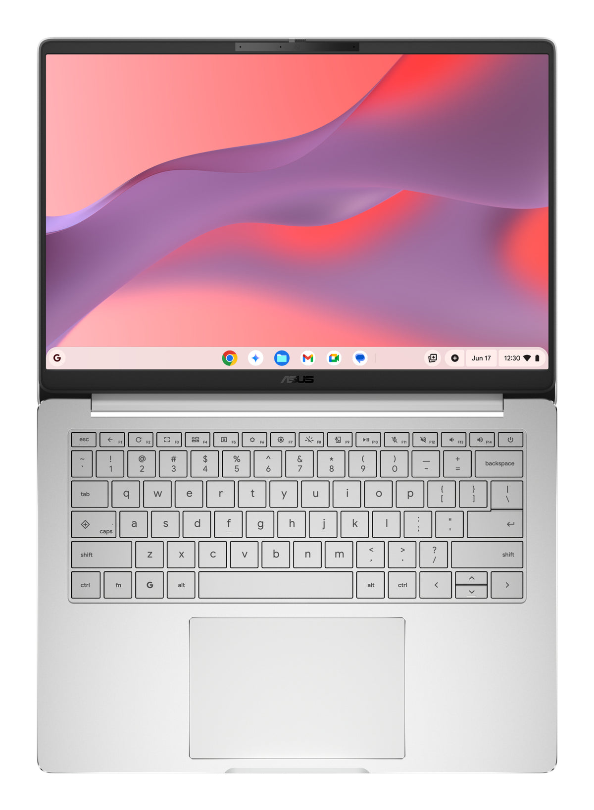 ASUS Chromebook CM14 CM1406CM4A-LY0050 MediaTek Kompanio Kompanio 540 35,6 cm (14") WUXGA 8 GB LPDDR5x-SDRAM 128 GB eMMC Wi-Fi 6E (802.11ax) ChromeOS Silber QWERTZ Deutsch