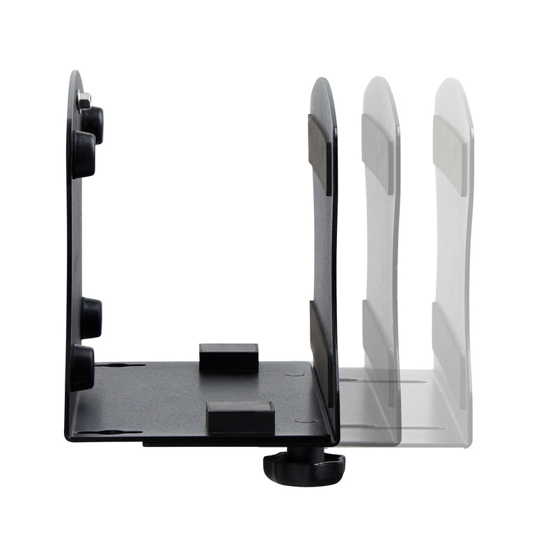 StarTech.com PC-Wandhalterung, für Computer bis zu 18 kg, werkzeuglos Verstellbare Breite (50 bis 200 mm), PC Wandmontage für Mini PC/Tower, Computer Wand-/Schreibtischhalterung