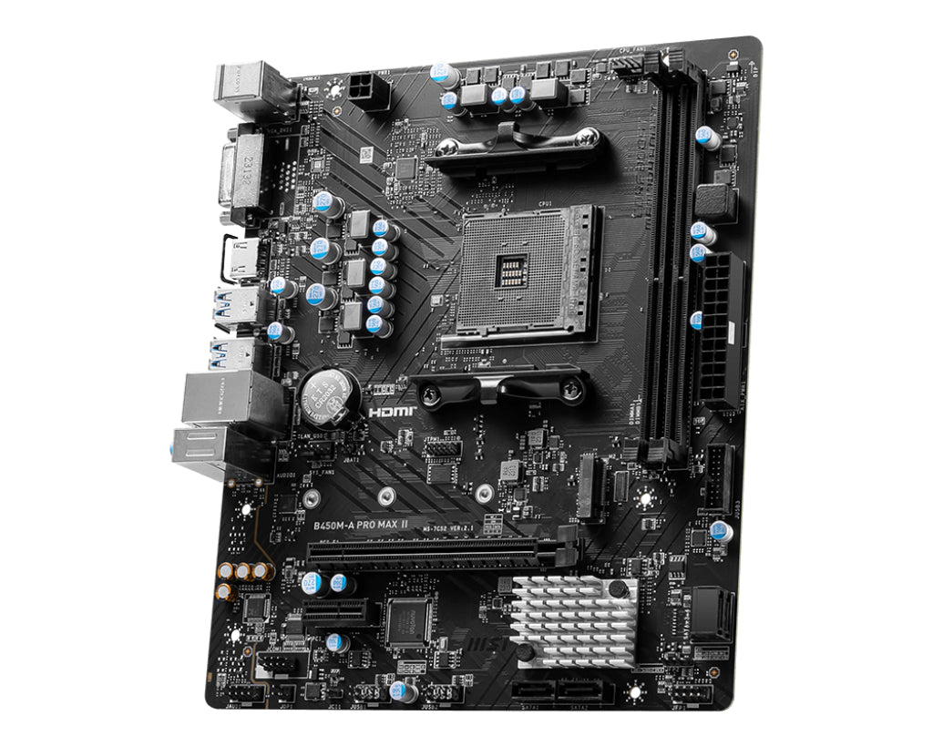 MSI B450M-A PRO MAX II Motherboard AMD B450 Sockel AM4 micro ATX
