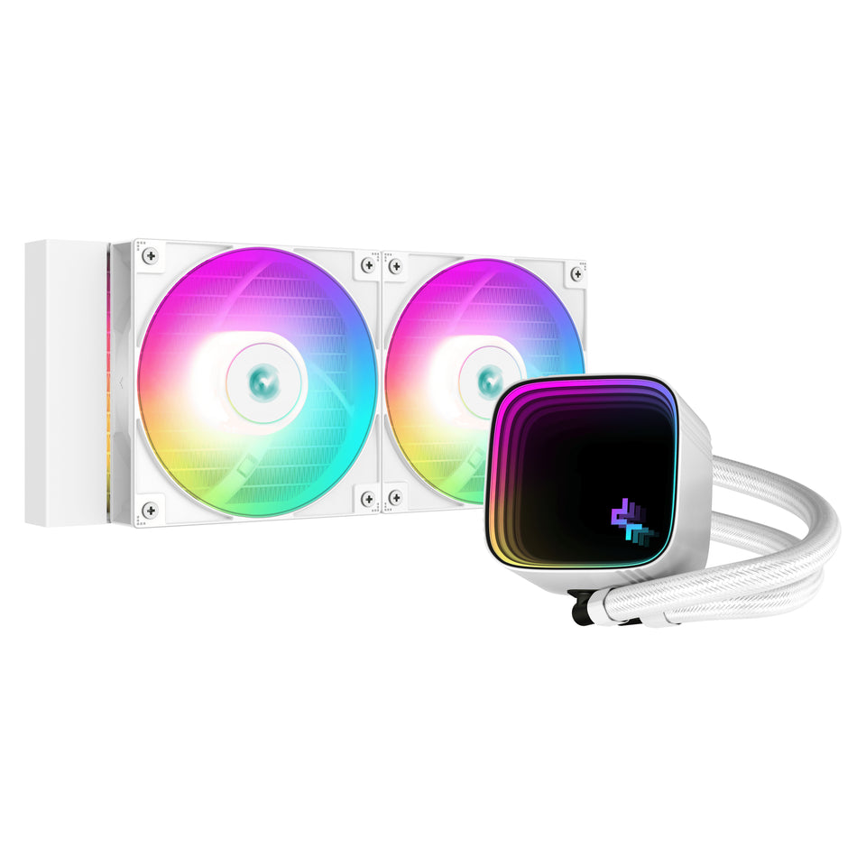 DeepCool LS520 SE WH Refroidisseur de processeur tout-en-un à liquide 12 cm Blanc 1 pièce(s)