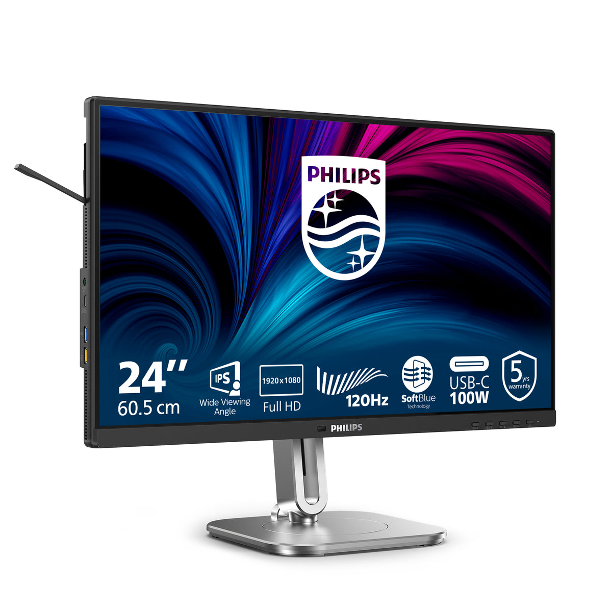 Philips 4000 series 24B2U4301/00 Computerbildschirm 60,5 cm (23.8") 1920 x 1080 Pixel Full HD LCD Grau