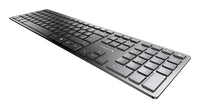 CHERRY KW 9100 SLIM Tastatur Universal RF Wireless + Bluetooth QWERTY Portuguesisch Schwarz, Grau