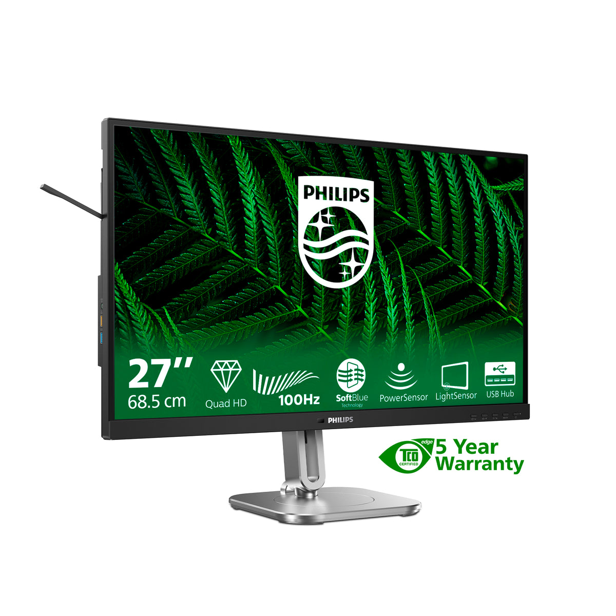 Philips 5000 series 27B2G5500/00 Computerbildschirm 68,6 cm (27") 2560 x 1440 Pixel Quad HD LCD Anthrazit
