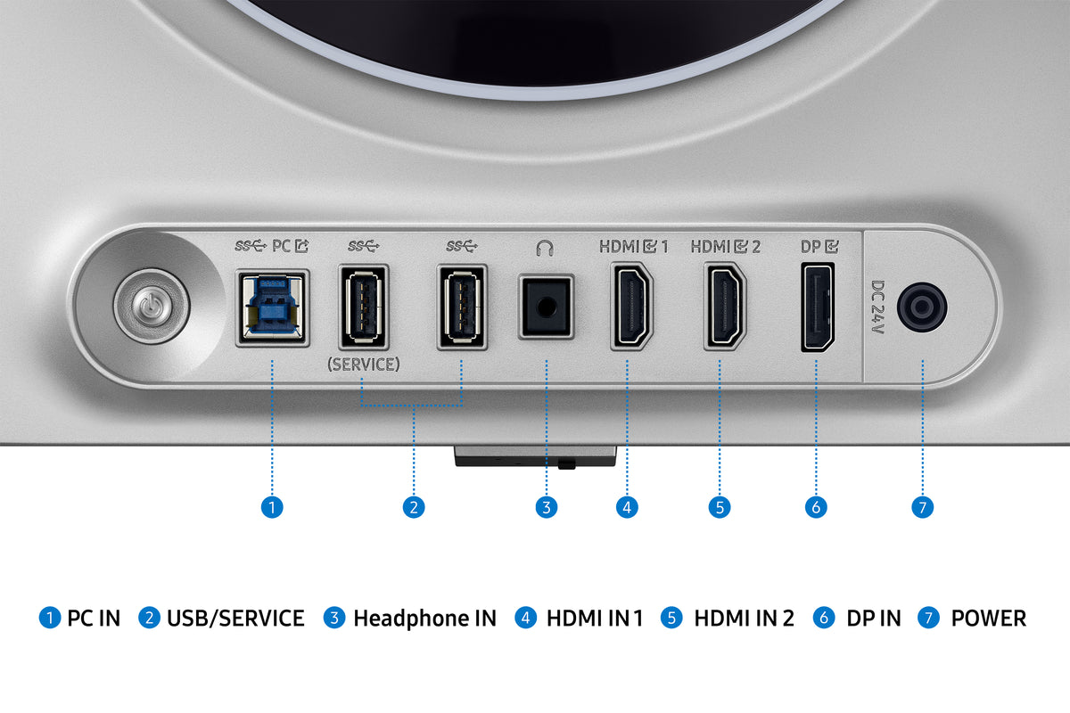 Samsung G60SD Computerbildschirm 68,6 cm (27") 2560 x 1440 Pixel Quad HD OLED Silber