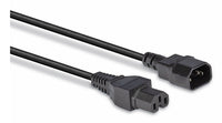 Lindy 30314 Stromkabel Schwarz 2 m C14-Koppler C15-Koppler