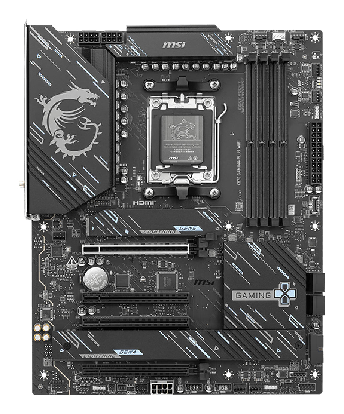 Carte mère MSI X870 GAMING PLUS WIFI AMD X870 Socket AM5 ATX