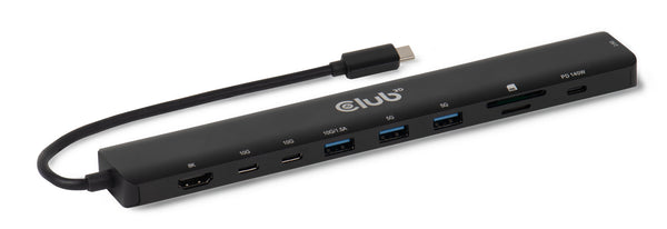 CLUB3D CSV-2550 station d'accueil et réplicateur de ports pour ordinateur portable Câblé USB Type-C Noir