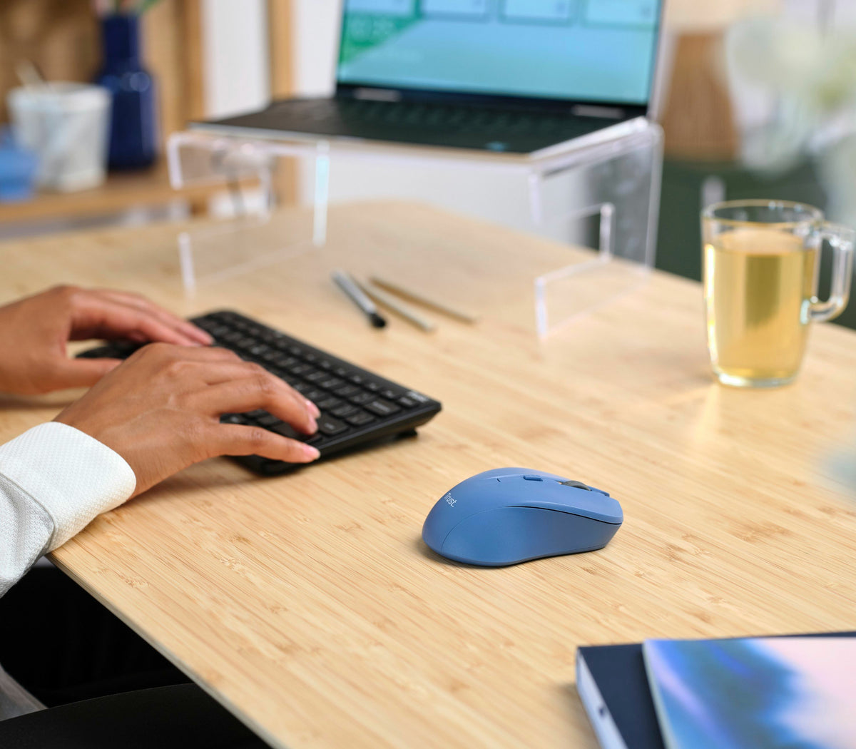 Trust Mydo Maus Büro Beidhändig RF Wireless Optisch 1800 DPI