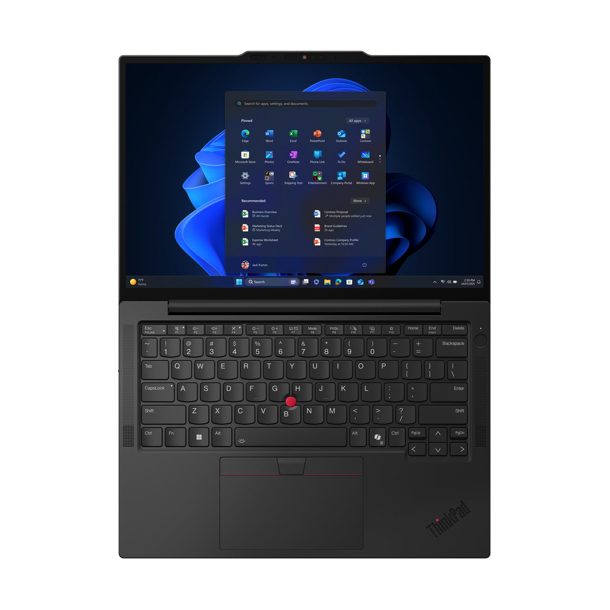 Lenovo ThinkPad X13 Gen 6 (Intel) Intel Core Ultra 5 225U Laptop 33,8 cm (13.3") WUXGA 32 GB LPDDR5x-SDRAM 1 TB SSD Wi-Fi 7 (802.11be) Windows 11 Pro Deutsch Schwarz