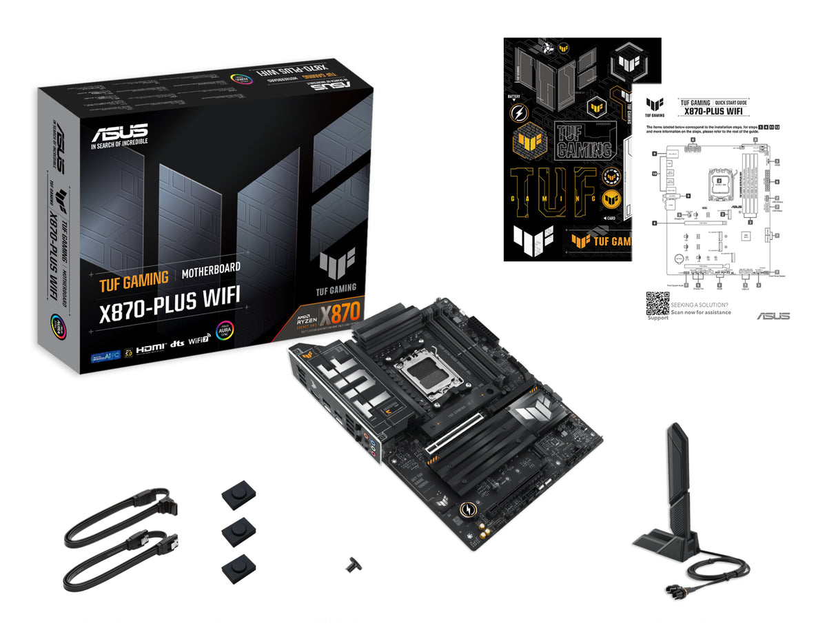 ASUS TUF GAMING X870-PLUS WIFI AMD X870 Sockel AM5 ATX