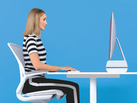 Leitz 65040036 Flachbildschirm-Tischhalterung 68,6 cm (27") Tisch/Bank Blau, Weiß