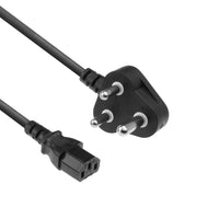 Cavo di alimentazione ACT spina India/SA - C13 nero 2,5 m