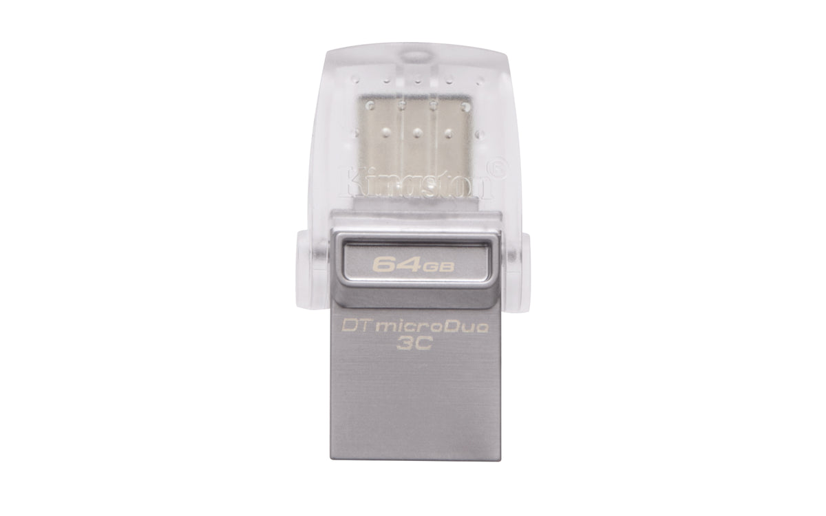 Kingston Technology DataTraveler microDuo 3C 64GB USB-Stick USB Type-A / USB Type-C 3.2 Gen 1 (3.1 Gen 1) Schwarz