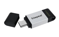 Kingston Technology DataTraveler 80 USB-Stick 256 GB USB Typ-C 3.2 Gen 1 (3.1 Gen 1) Schwarz, Silber
