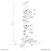Neomounts DS45-600BL2V Monitorständer für zwei Bildschirme 10-32"