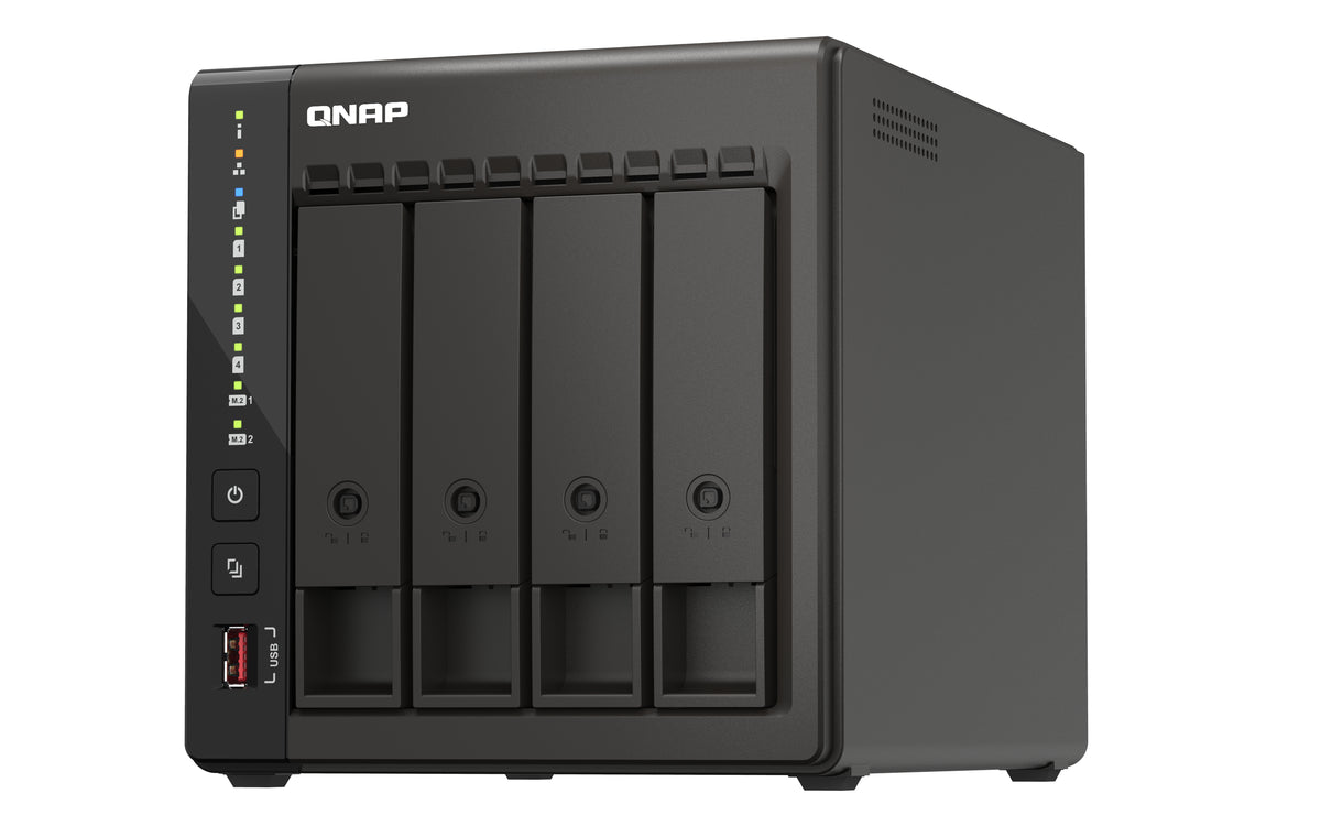 QNAP QVP-41C NAS & Speicherserver Tower Intel® Celeron® J6412 8 GB DDR4 0 TB Schwarz
