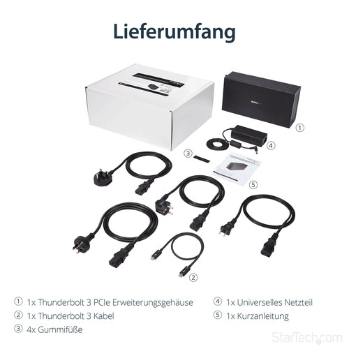 STARTECH.COM Thunderbolt 3 PCIe Erweiterungsgehuse mit DisplayPort - PCIe x16 - TB 3 PCIe Gehuse - Thunderbolt 3 PCI Express