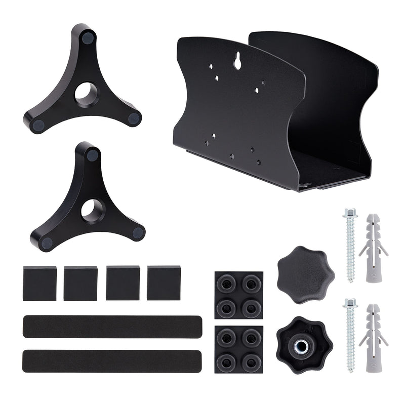 StarTech.com PC-Wandhalterung, für Computer bis zu 18 kg, werkzeuglos Verstellbare Breite (50 bis 200 mm), PC Wandmontage für Mini PC/Tower, Computer Wand-/Schreibtischhalterung