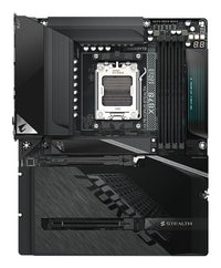 GIGABYTE X870 AORUS STEALTH Mainboard - Unterstützt AMD Ryzen 9000 CPUs, digitales 16+2+2-Phasen-VRM, bis zu 8200MHz DDR5 (O.C.), 2xPCIe 5.0 + 2xPCIe 4.0, Wi-Fi 7, 5GbE LAN, USB 4